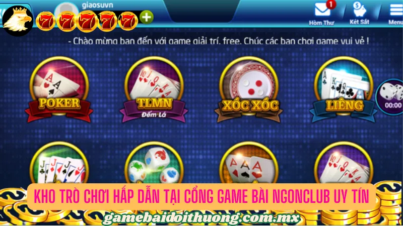 Tổng hợp các game bài đổi thưởng hấp dẫn tại cổng game bài